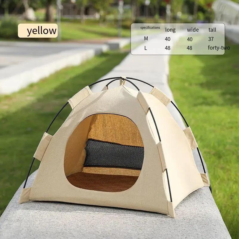 Enclosed Cat Tent Bed With Cushion, Indoor Warm Pet House For Small Cats And Kittens