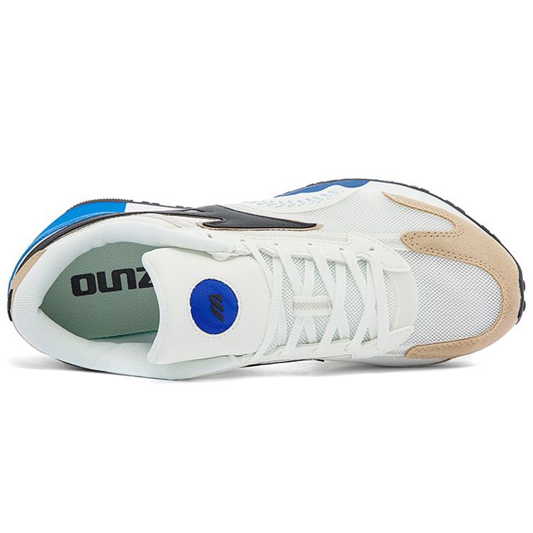 Mizuno Base Baseball Retro Low-Top Training Shoes Unisex Sneakers White Blue Brown D1GH220505