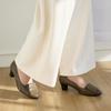 JiSyu Women S Chunky Heel pumpS 5cm