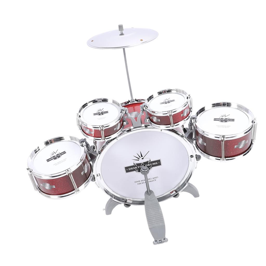 Kid Drum Set for Toddlers Jazz Drum Set for Kids 5 Drums Percussion Musical Instruments Toy