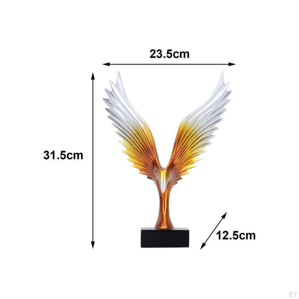 Eagle Statue Collectible Feng Shui Ornament Table Decoration Handmade Bookshelf Desk