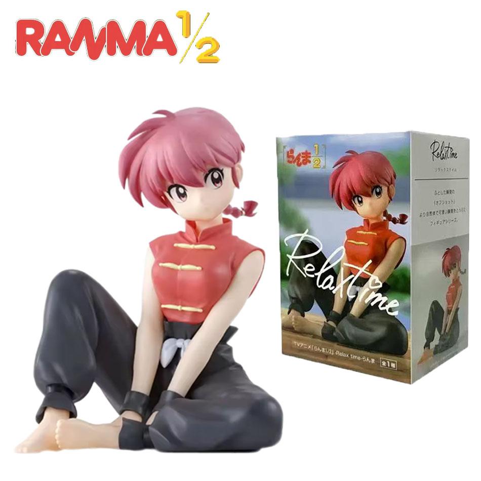 In Stock Ranma 12 Saotome Ranma Tendou Akane Relax Time Anime  Figure Desktop Decoration Model Collector Figurine Toy