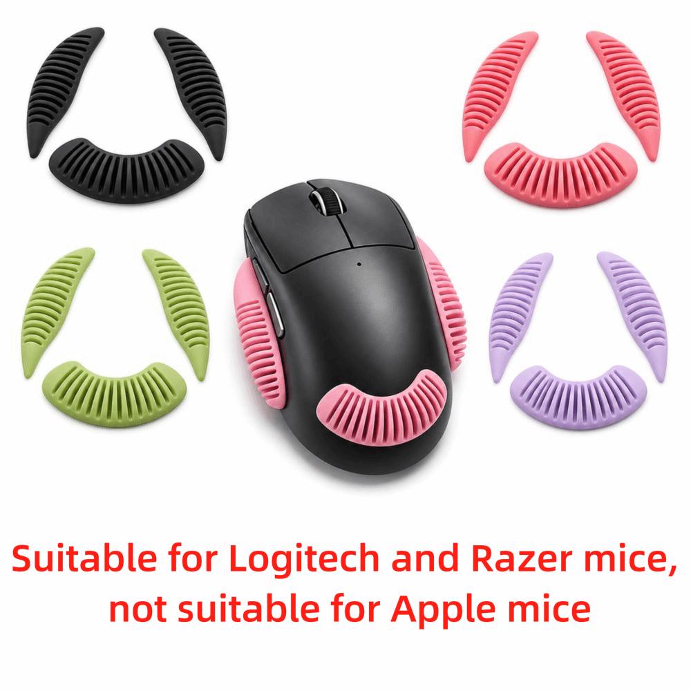 3pcs/Set Self Adhesive Mouse Grip Stickers for Logitech and Razer Computer Gaming Mouse
