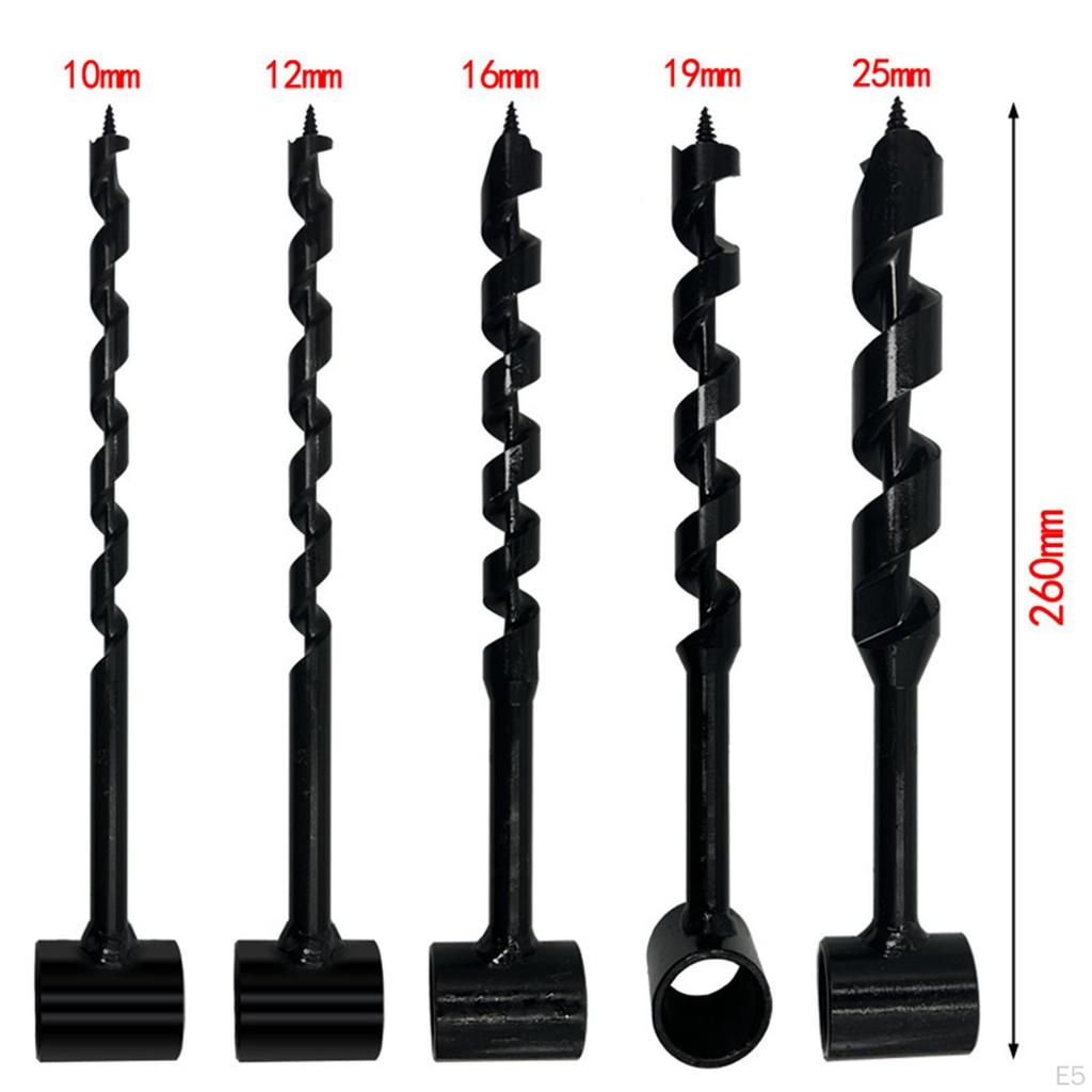 Hand Auger Wood Drill Gear Tool Manual Hole for Shelter Building