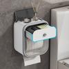 Wall mounted tissue holder roll paper holder paper drawer toilet tissue box non perforated storage rack bathroom accessories