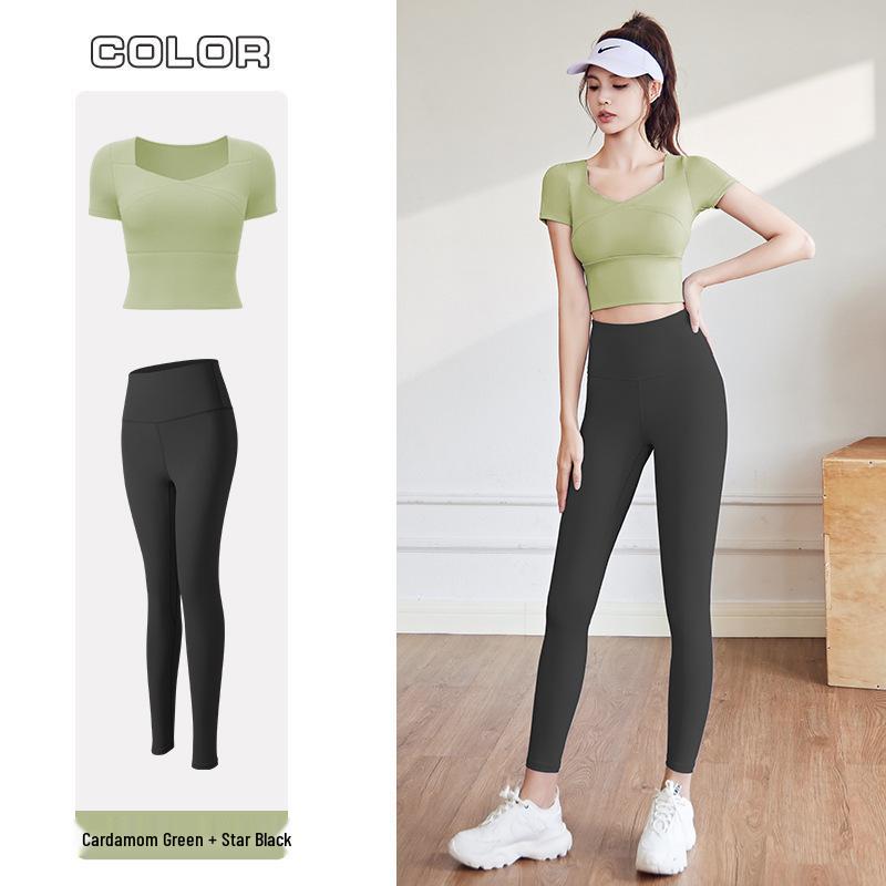 

Women s Quick-Dry Yoga Set: Elastic, Nude Feel, Slim Fit, Custom Logo. Medium