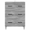 Drawer Cabinet Gray Sonoma 66 x 34.5 x 89.5 cm Particleboard