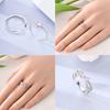 copper Rings Pink Bow Heart Love Ring Star Shape Moon Ring for Women Girl Engagement Weddling Party Jewellery Anniversary