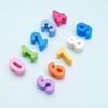 Acrylic Color Number Keychain Material Accessory Supplies (10 Pcs)
