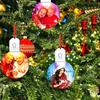 Light Up Hanging Ornaments Rechargeable DIY Acrylic Blank Pendant Charm with Rope for Festival Wedding Party Home Decor
