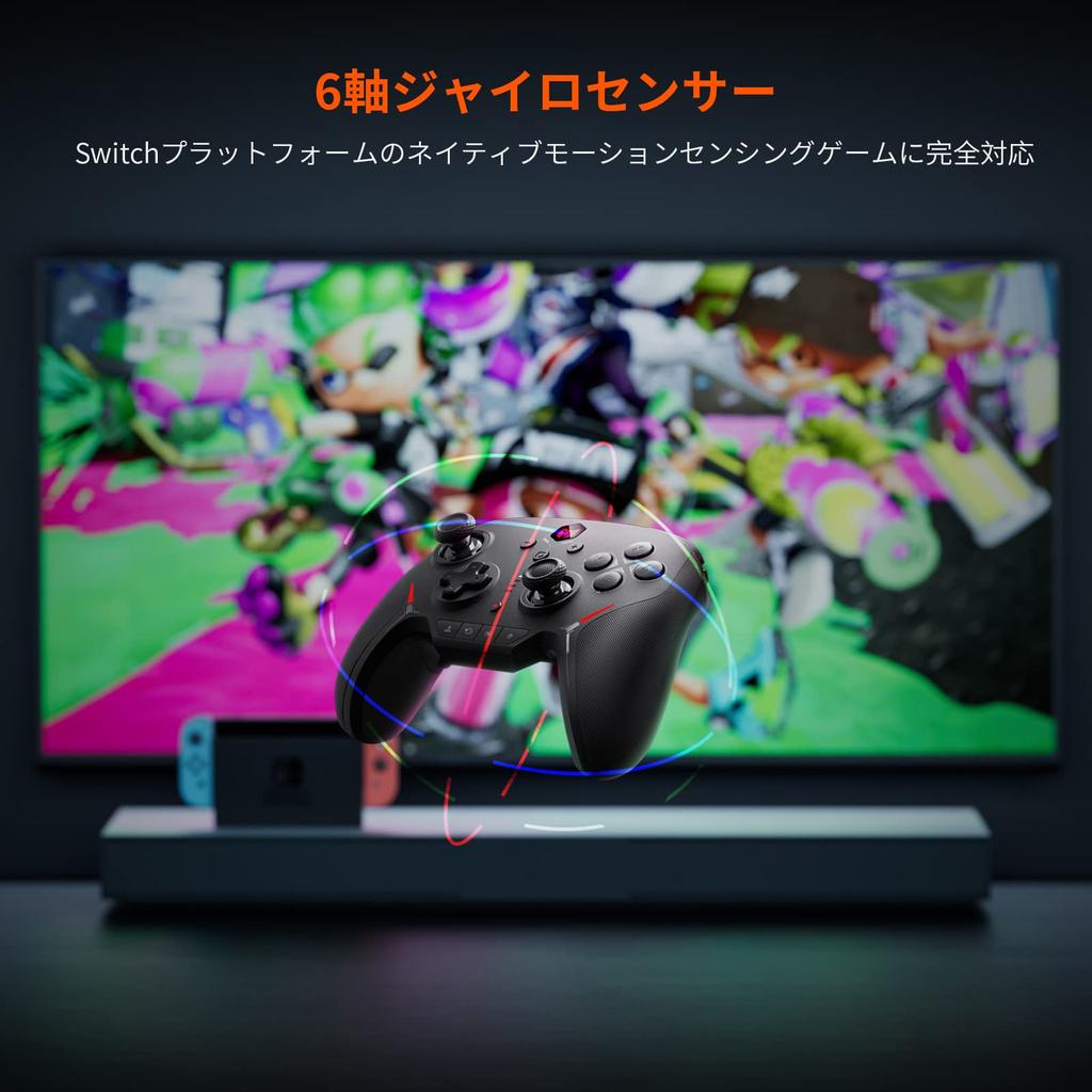 Switch Controller BIGBIG WON Mechanical Switch Controller Bluetooth Connection Rapid Fire Function 4 Steps HD Vibration NFC Function Rear Button