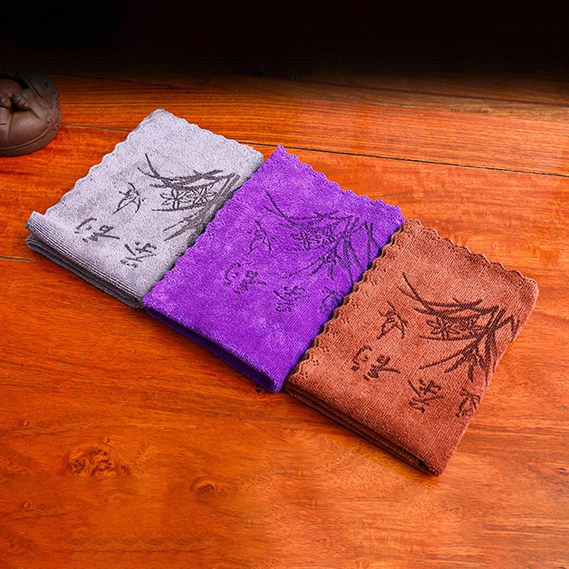 30*30Cm Absorbent Thick Tea Towel, Professional Tea Table Cloth, Super Absorbent, High-End Tea Cleaning Coaster Accessories