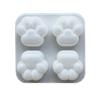 Flexible Silicone Craft Mold Ornament Moulds for Cats Paw Shaped Pendant Easy To Use and Clean for Handmade Accessories