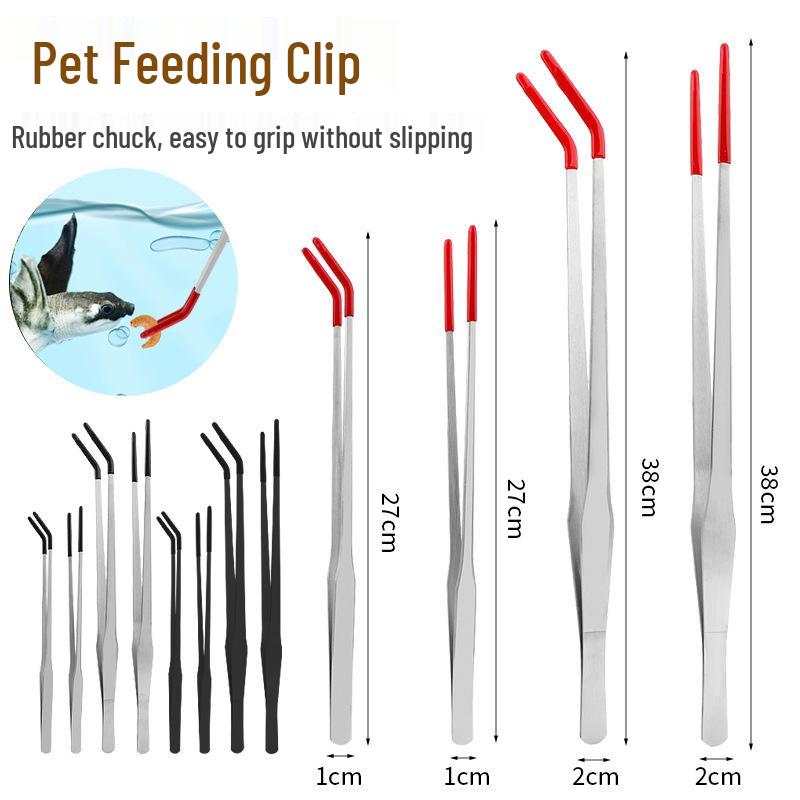 Stainless Steel Feeding Tweezers for Reptiles and Aquatic Plants