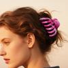 High-end Texture Marble Pumpkin Hair Clip Back of The Head Updo Shark Clip Grappling Clip Hair Accessory