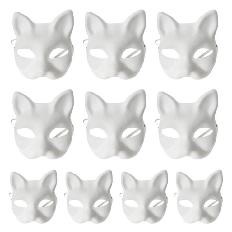 Paper Mache Art Masks White Crafts Masks DIYS Blank Masks Masquerades Masks