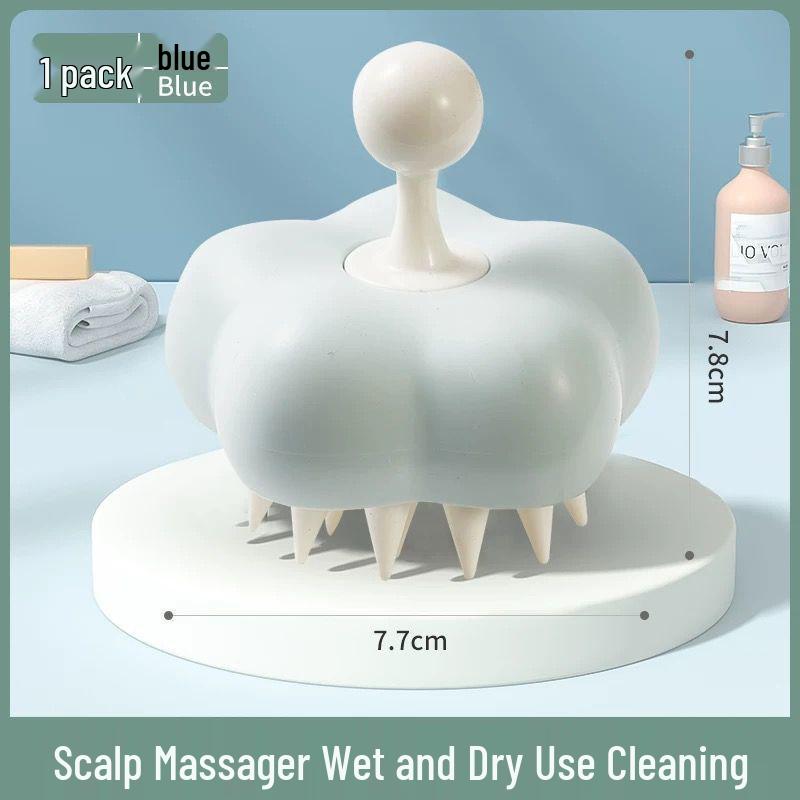 2-in-1 Silicone Shampoo Brush & Foaming Bottle: Soft, Hands-Free, Massage & Clean Set