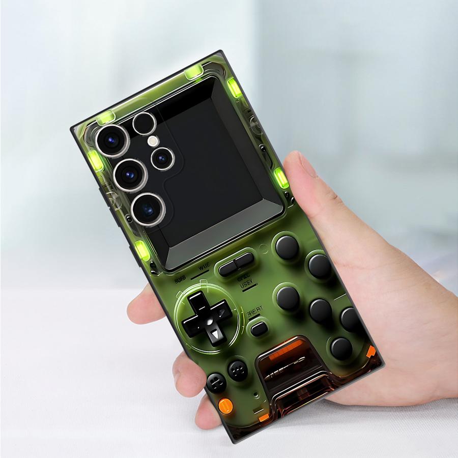 Game Machine Pattern Case for Samsung Galaxy S24 S25 Ultra S21+ S24Ultra S22 Plus S21 S23 FE S20 FE Soft Shell