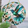 Acrylic Window Decoration Pendant Stained Cat On Desk Panel Decor Indoor Outdoor Garden Decor Or Housewarming Gift