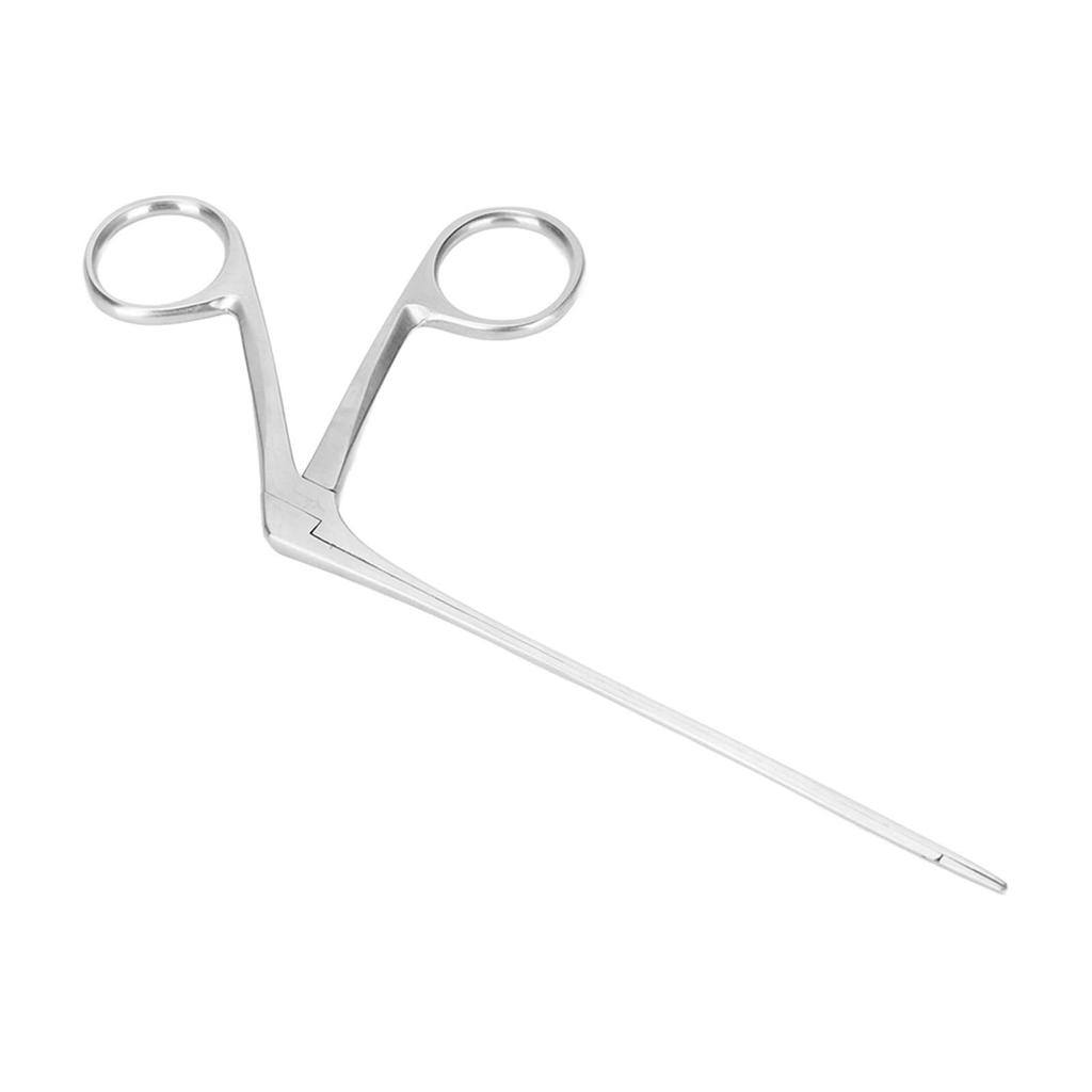 Ear Forceps Professional Strong Bite Stainless Steel Ear Pick Pliers for Home Hospital 4.3in
