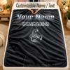 Flannel BlanketScorpions Custom Name Text Personalized Soft Warm Throw Blanket Home Decor Gift