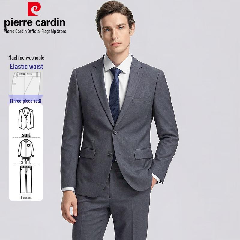 Pierre Cardin Men's Slim Fit Formal Suit Set