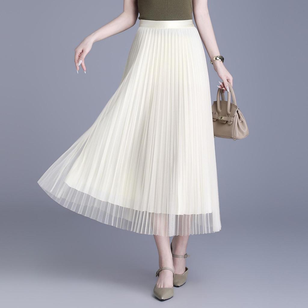 Stylish Double-Sided High-Waisted Pleated Skirt - Spring/Summer 2026 Collection