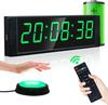 YZ Gym Sports Timer Workout Interval Digital Timer Stop Portable Stopwatch Countdown Clock with Fitness Training for Home Gym Button-Type & Stopwatch,
