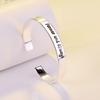 Open Loop Silver Plated Fashionable Bracelet for Mother's Day Birthday Gift