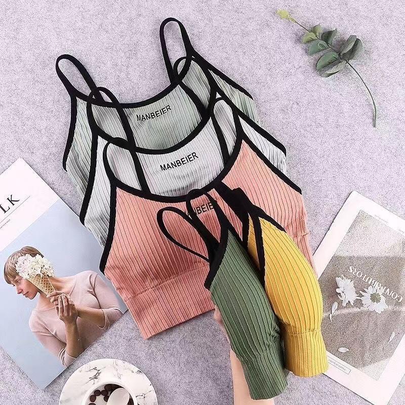 New Sports Bra For Women Gym Sexy Crop Top Bra Women Cotton Underwear Soft Comfort Tube Tops Female Brassiere Tops For Girls