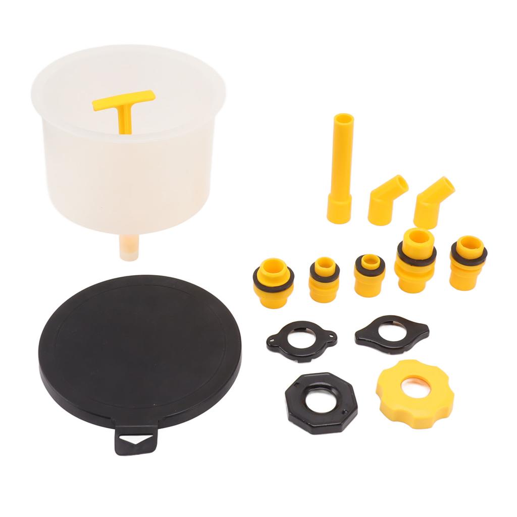15Pcs Radiator Coolant Filling Funnel Kit Spill Proof Reinforced Design Universal Cooling System Fill Kit