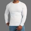 Fitness long-sleeve tight-fitting round-neck T-shirt for men, quick-dry training wear, muscle boy sports shapewear, stretchy T-shirt