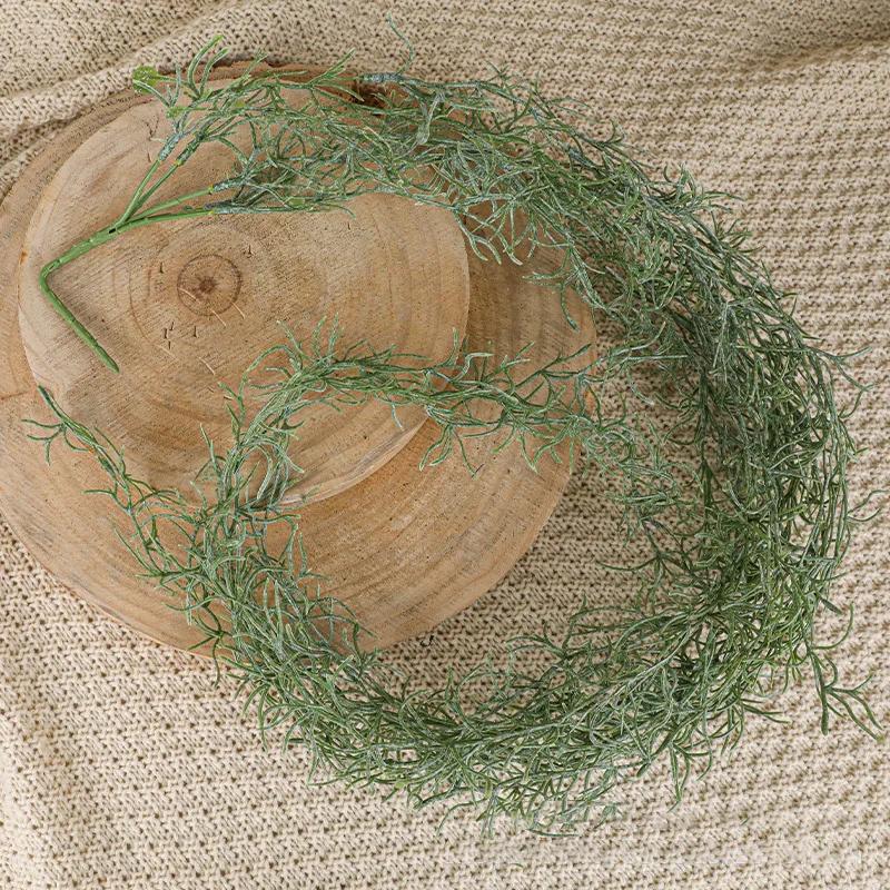 

Искусственное зеленое растение из ротанга, зеленая трава, растения, висячая лоза из ротанга для стены, свадебного сада, украшения дома, ландшафтный дизайн