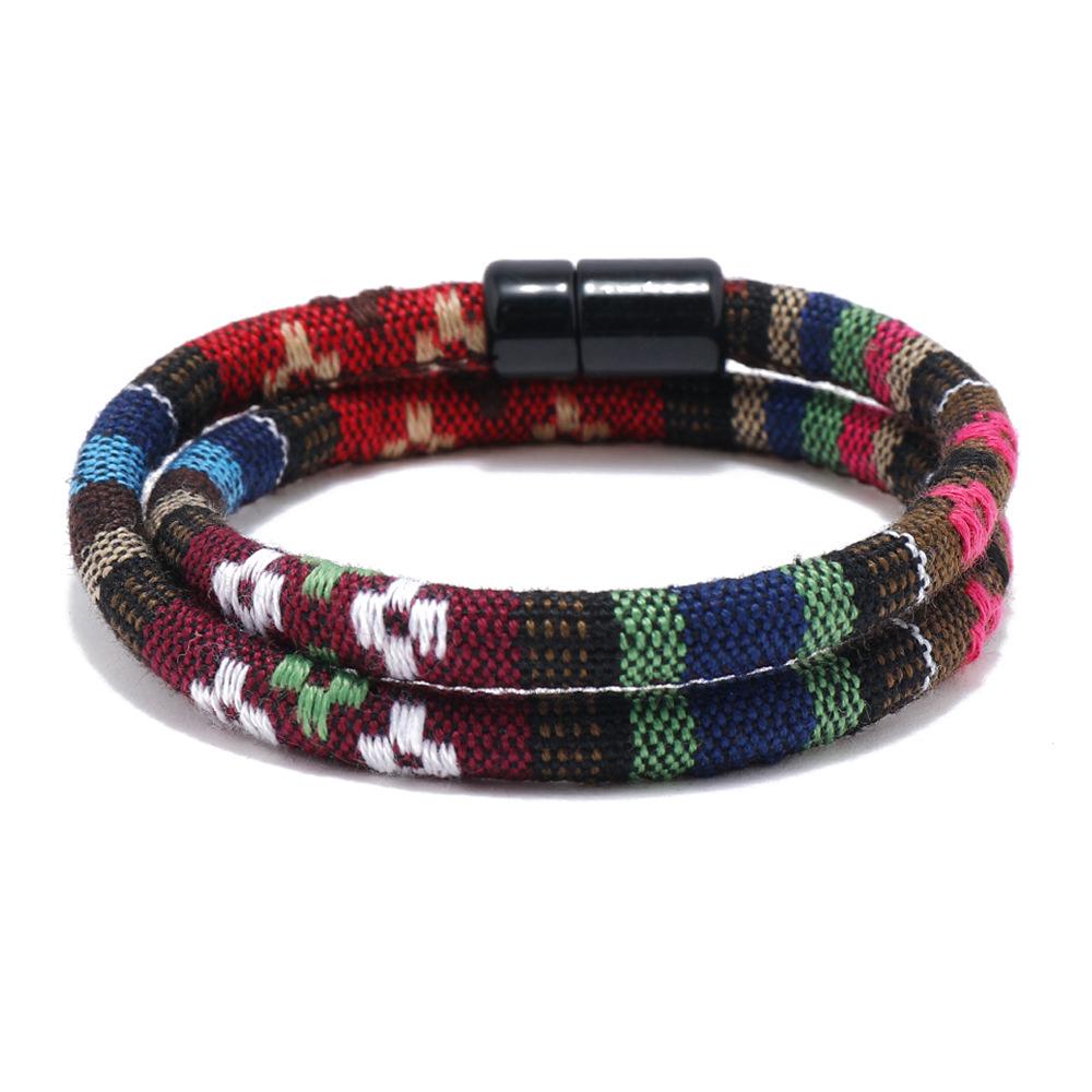 Bohemian Multi-Kleur Unisex Magnetische Wrap Armband