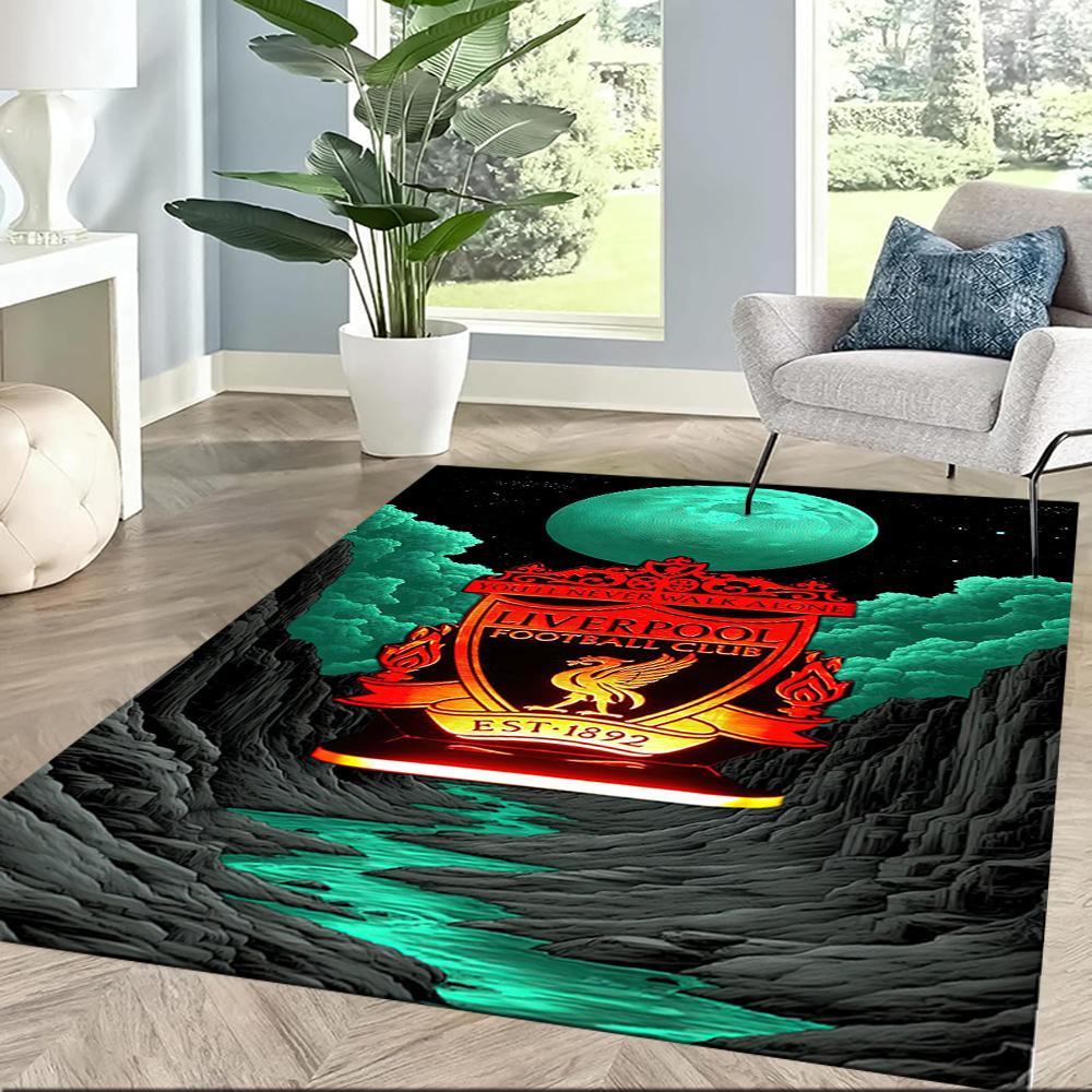 Liverpool Football Club Floor Rug Office Rug Suitable For Study Room Balcony Outdoor Playrooms Antislip Rug Decorate Offices Birthdaychristmas Gift