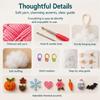 DIY Seasonal Crochet Kit, Handmade Knitting Craft Set for Table & Door Decor