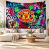 Manchester United sienos gobelenas, minkšto audinio sieninis kabinamas elementas, dekoratyvus fonas miegamojo namų sienų menui