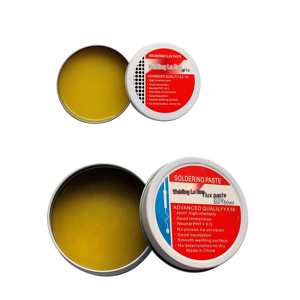 Non-Corrosive Soldering Paste Flux, Weakly Acidic, Iron Box/Can, ZJ-18, 10g/50g