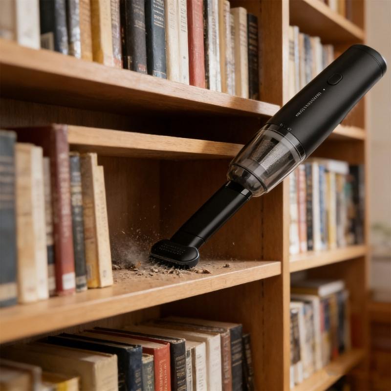 Portable Mini Handheld Vacuum Cleaner Cordless Design High Power Suction Two Modes for Vehicle Efficient Dust Removal