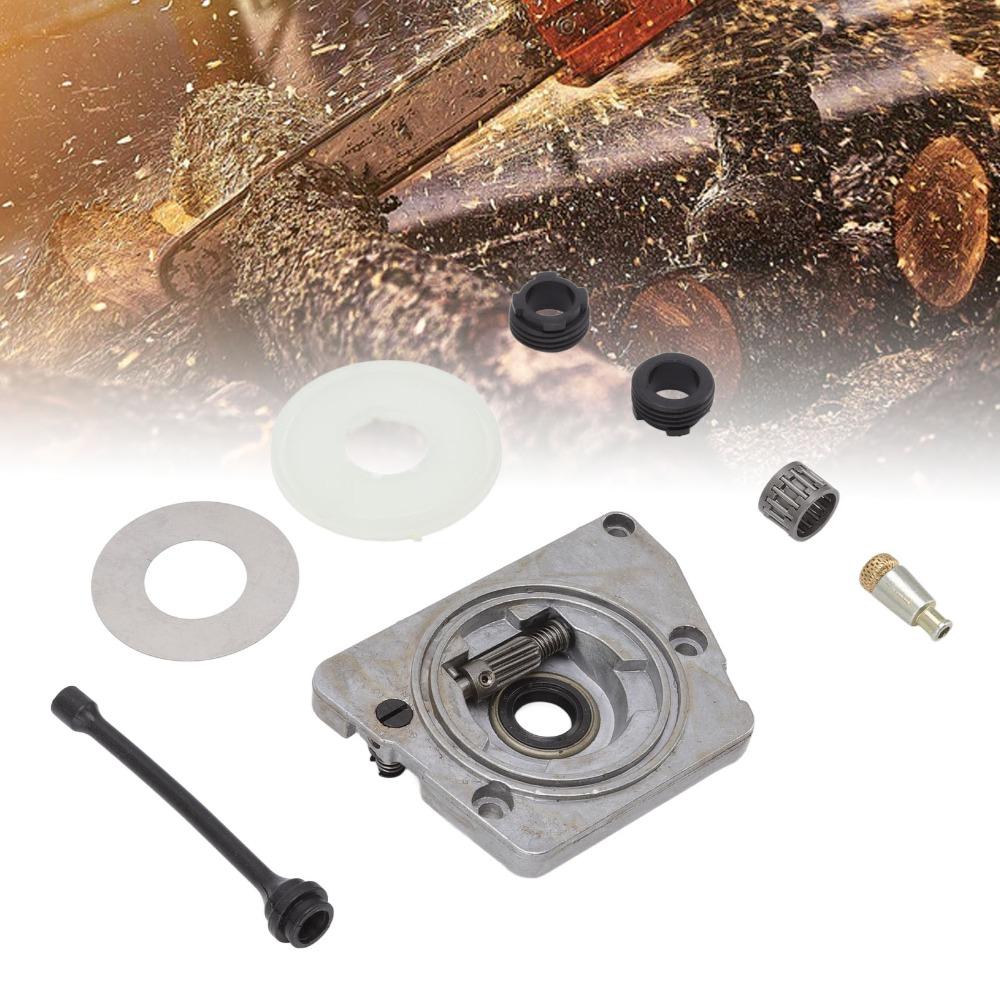 Silbernes Ölpumpen-Schneckenrad Metall Rund Kupplungs-Staubschutz Einfach zu montieren Kompakt für HUSQVARNA 61 66 266 268 266XP 268XP 272XP