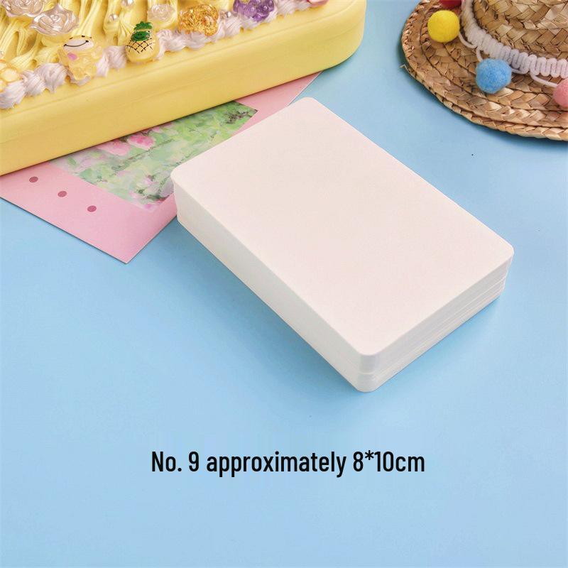 White Hard Cardstock Vocabulary Flashcards: Small, Handwritten English Memory Preview Cards