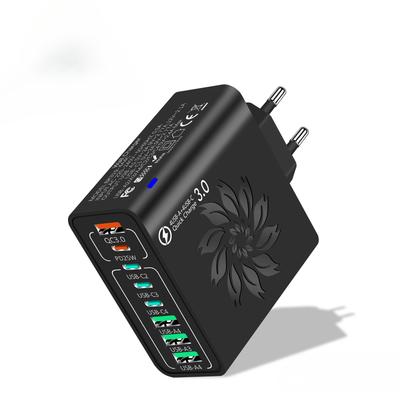 65W USB C Ladegerät Multi Port Typ C PD Schnelllade-Handyadapter für iPhone 16 Pro Xiaomi Samsung Handy-Reiseladegerät