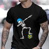 Skeleton Water Polo Halloween Swim Men Tshirt Funny Graphic Y2k Tops Streetwear Short Sleeve Tees Summer Novelty Mens Clothing