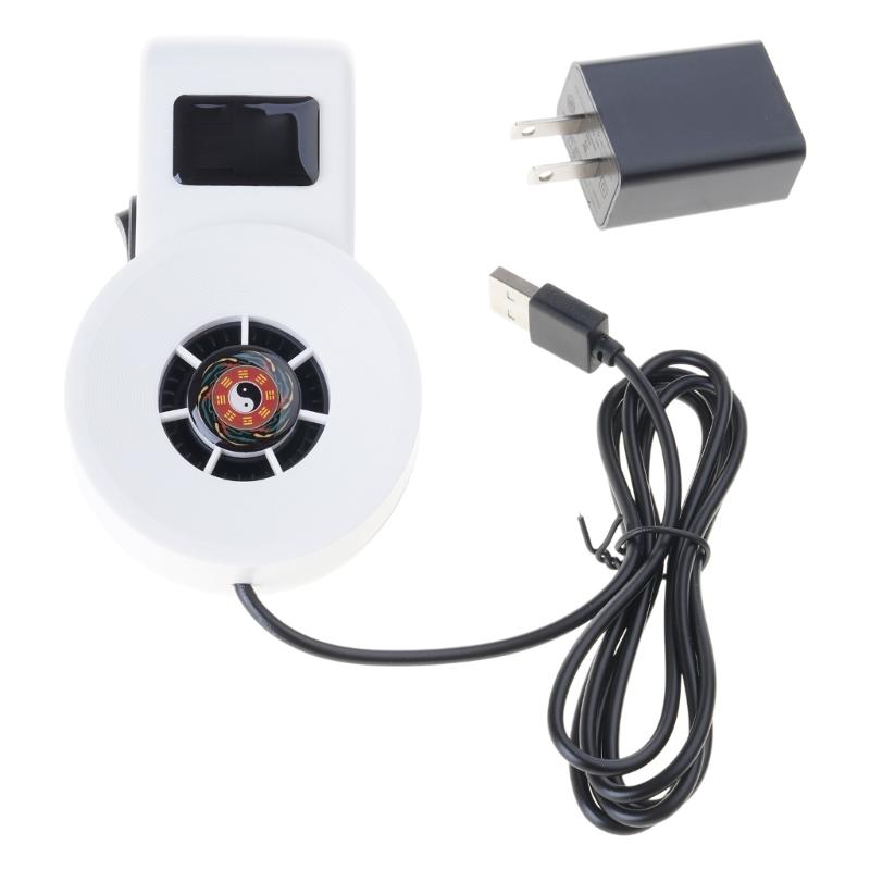 

Small Aquarium Cooling Fan USB FishTank Clip on Cooling Fan Water Plant Cool Low Noise Marine Aquarium Clip Type білий