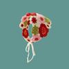 Retro Knitted Hollow Triangle Headband Daisy Strawberry Handmade Crochet Triangle Scarf Headgear Handmade Headscarf