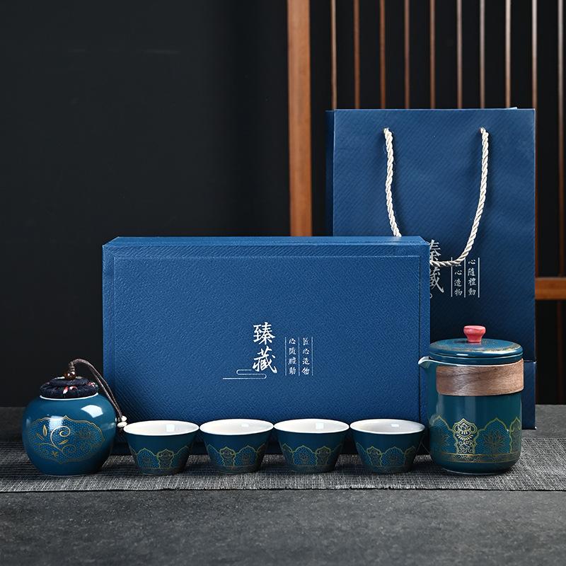 Gift Box, Guyun Tea Set, Complete Set, Full Set of Outdoor Travel Tea Set Gifts, Souvenirs