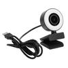 Webcam with Light Built In Microphone for Live Streaming Video Computer Supplies 1080P