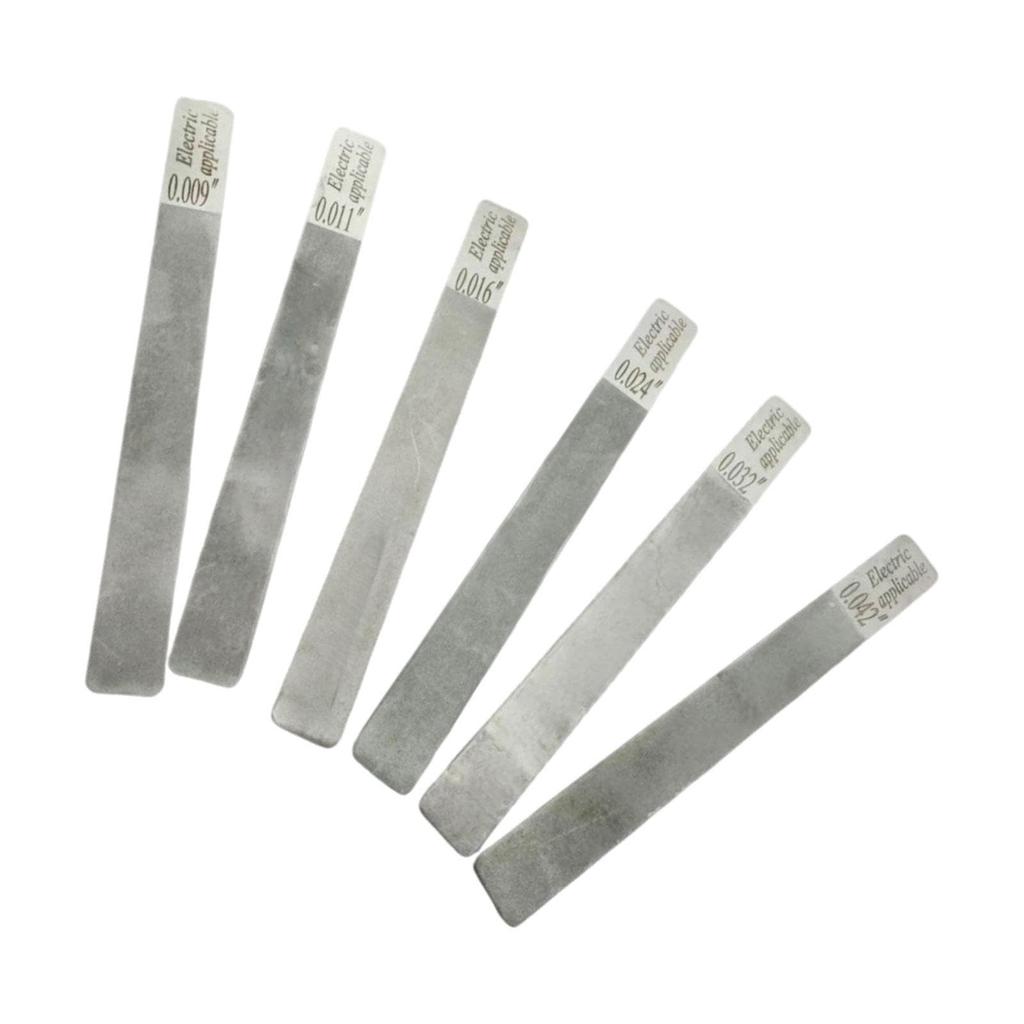 Freneci 6-Piece Stainless Steel Guitar Nut Slot File Set with Ergonomic Handle