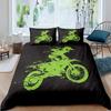 Jungen Motocross Bettbezug Motocross Fahrer Bettwäsche Set Motorrad Sportspiel Deckenbezug Motorrad Extremsport Bettdeckenbezug