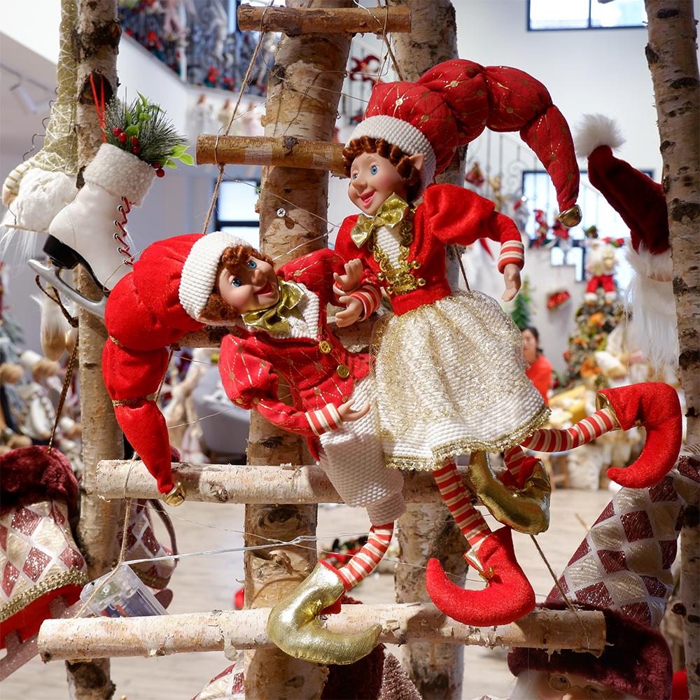Jucării de plus Elf de Crăciun Decor pentru acasă Cuplu Spiriduși Păpuși de vacanță Jucărie Cadou de Anul Nou Decorare cameră pentru copii Natal Natal Craciun